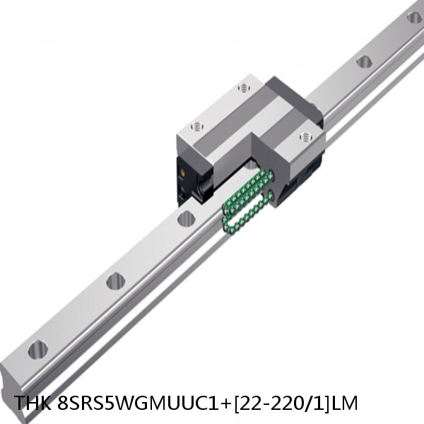 8SRS5WGMUUC1+[22-220/1]LM THK Miniature Linear Guide Full Ball SRS-G Accuracy and Preload Selectable