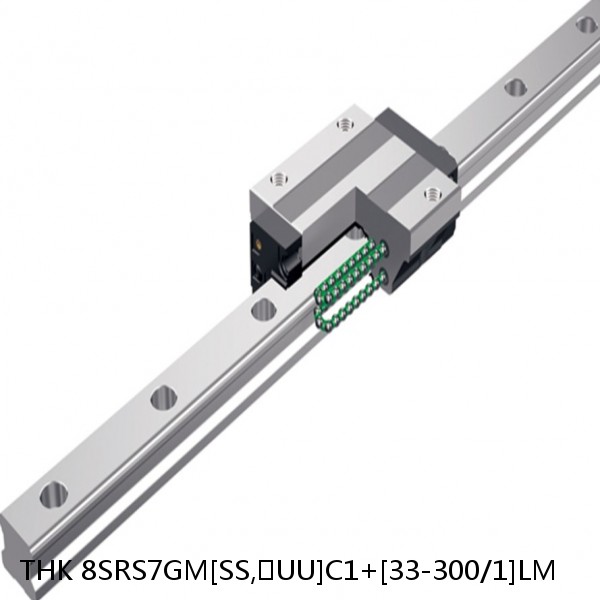 8SRS7GM[SS,​UU]C1+[33-300/1]LM THK Miniature Linear Guide Full Ball SRS-G Accuracy and Preload Selectable