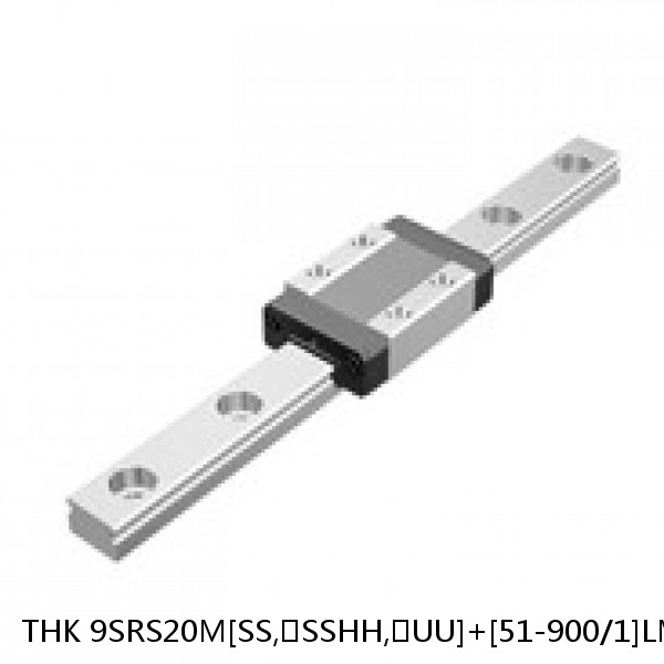 9SRS20M[SS,​SSHH,​UU]+[51-900/1]LM THK Miniature Linear Guide Caged Ball SRS Series