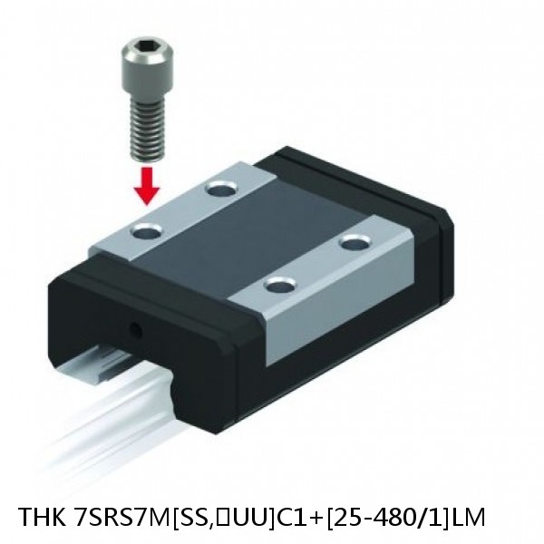 7SRS7M[SS,​UU]C1+[25-480/1]LM THK Miniature Linear Guide Caged Ball SRS Series
