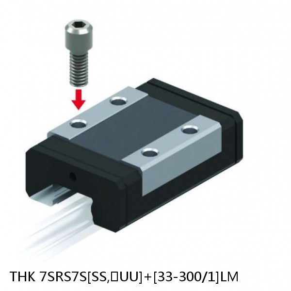 7SRS7S[SS,​UU]+[33-300/1]LM THK Miniature Linear Guide Caged Ball SRS Series