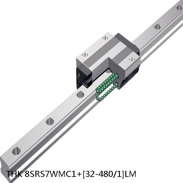 8SRS7WMC1+[32-480/1]LM THK Miniature Linear Guide Caged Ball SRS Series